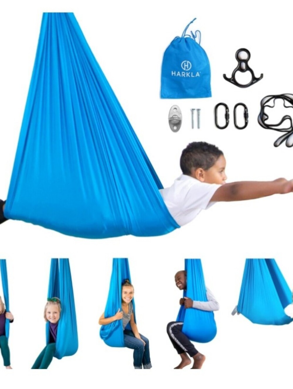 Harkla Blue Sensory Swing Pod
